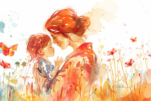 Portrait of mother and child, a Person Photo by MistyDay