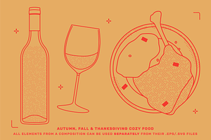 Thanksgiving Vector Illustrations