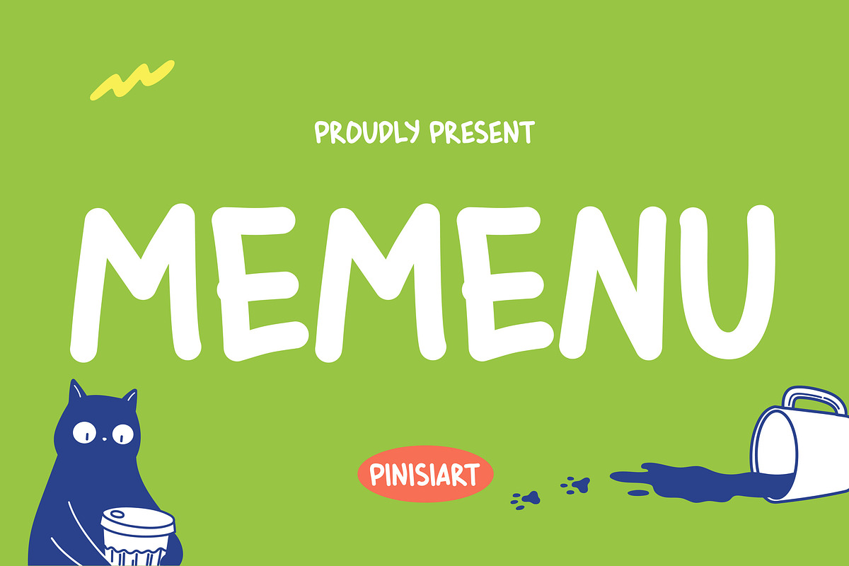 MEMENU, a Script Font by Pinisi ART (Photo 1 of 10)