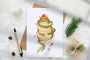 Christmas Mischievous Cat, an Animal Illustration by YuHusar (Thumbnail 2 of 3)