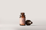 Amber Glass Dropper Bottle Mockups, a Cups & Container Mockup by pmvch (Thumbnail 14 of 20)
