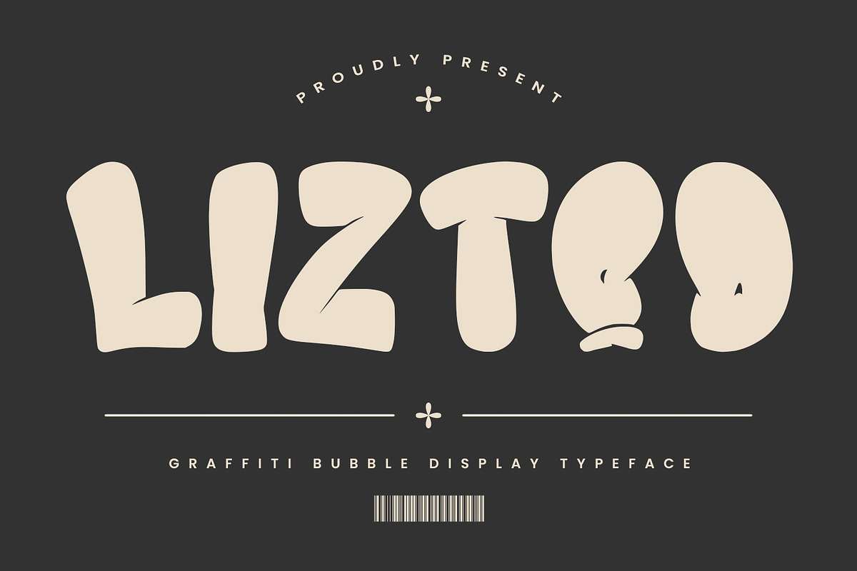 Liztoo Graffiti Bubble Display Font, a Handwritten Font by Maulana Creative (Photo 1 of 7)