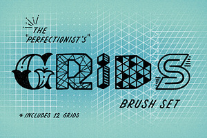 Procreate Grids Brush Set