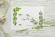 Lily Of The Valley Watercolor Flower, a Seasonal Illustration by NataliArkushArt (Thumbnail 10 of 14)