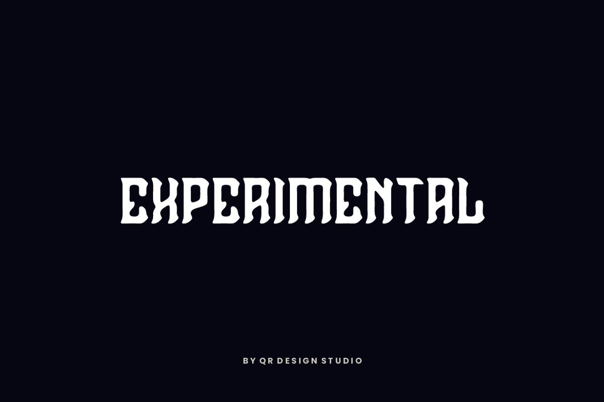 Brayes Sughoy - Experimental Font, a Blackletter Font by QR Design Studio (Photo 5 of 7)