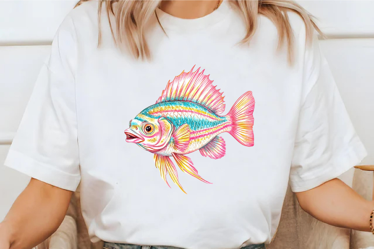 Preppy Glitter Fish PNG Clipart, a Seasonal Illustration by designcity5 (Photo 4 of 5)