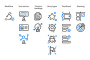 Scrum - Project Management Icons, an Outline Icon by Sarunw (Thumbnail 2 of 4)
