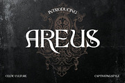Areus - Celtic Display Font, a Serif Font by Qweera Studio (Thumbnail 1 of 12)