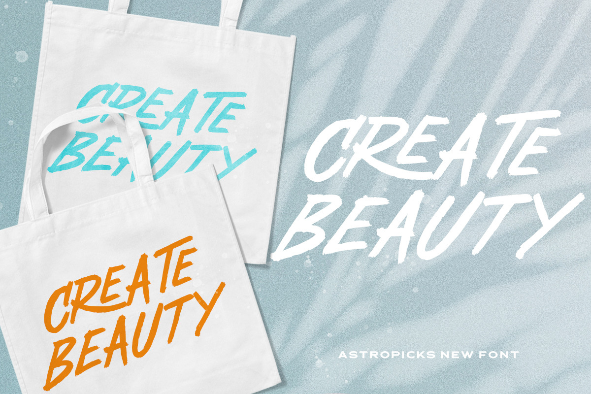 Astropicks - Casual Display Font, a Font by Letterhend Studio (Photo 8 of 9)