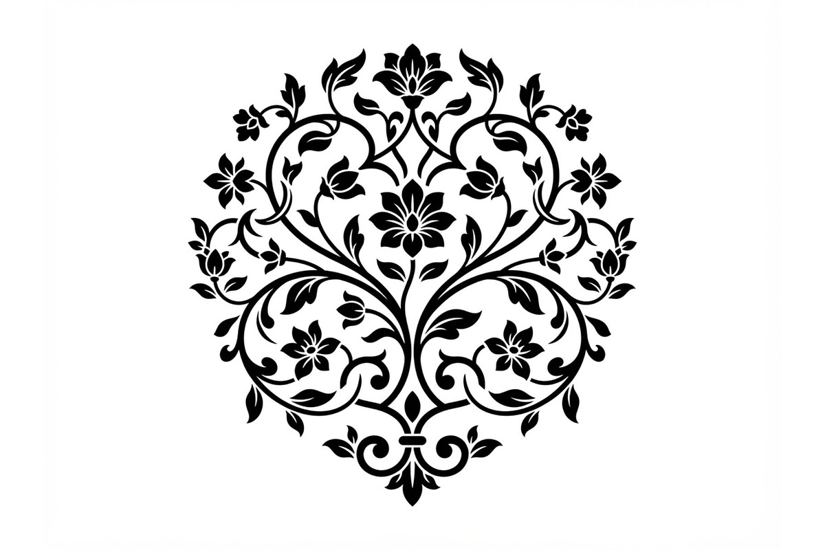 Elegant Symmetrical Floral Motifs, an Object Graphic by Creativeshirt (Photo 2 of 3)