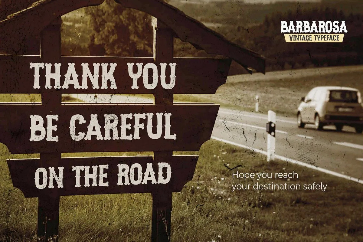Barbarosa Font, a Serif Font by SPEED APEX (Photo 2 of 5)