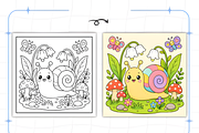 Bold Easy Garden Corners Coloring, a Decorative Illustration by Design Station (Thumbnail 2 of 7)