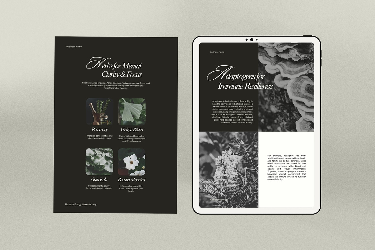Herbal Medicine Ebook Template, a Magazine Template by Terraa Studio Design (Photo 4 of 9)