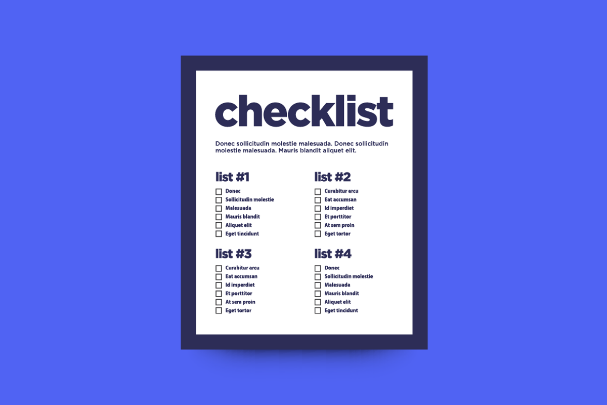 A Set of Five Checklists, a Graphic by Orange Graphics (Photo 5 of 6)