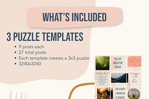 Boho Instagram Puzzle Kit