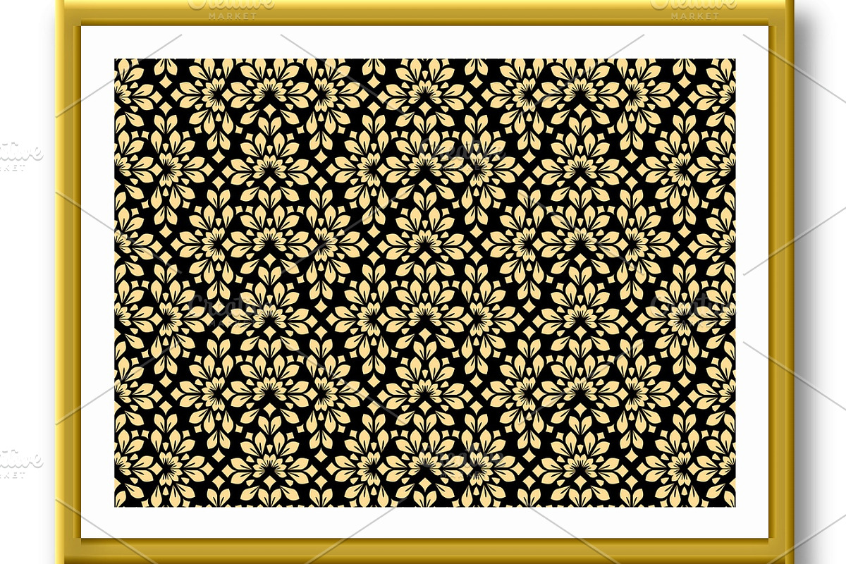 Flower geometric pattern., a Pattern Graphic by RODINA (Photo 2 of 3)