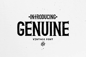 Genuine | Vintage font