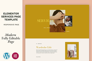 Elementor Template Services Page