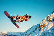 Snowboarder Air Trick | Stock Photo, a Sports & Recreation Photo by Aura Canyon HQ (Thumbnail 1 of 5)