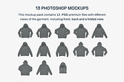 Bella Canvas 3719 Hoodie Mockups, a Hoody Mockup by GraphicHero (Thumbnail 2 of 9)
