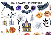 Watercolor Gothic Halloween, a Decorative Illustration by Elena Dorosh (Thumbnail 3 of 12)