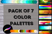 7 Unique Color Palettes - ProCreate, a Palette Add-On by Studio B Art Design (Thumbnail 1 of 12)