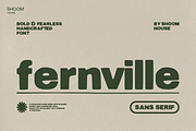 Fernville: Bold Sans Serif, a Sans Serif Font by SHOOM HOUSE (Thumbnail 1 of 12)