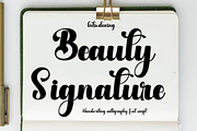 Beauty Signature, a Handwritten Font by InermediaSTUDIO (Thumbnail 1 of 8)