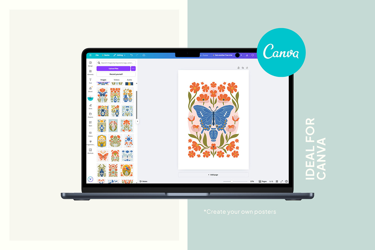 Bloom Garden | Wall Art Creator, an Object Graphic by Leleka.Store (Photo 15 of 17)
