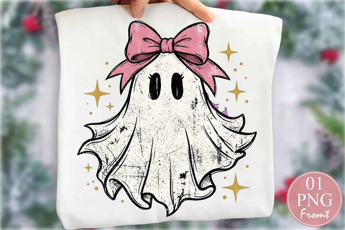 Coquette Ghost Bow Halloween PNG, a Seasonal Illustration by Rose Art (Photo 1 of 4)