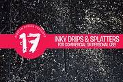 INKY DRIPS & SPLATTER, an Object Graphic by Electric Treehaus (Thumbnail 1 of 4)