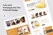 Proti - Bakery Shop Landing Page, a Landing Page Template by SquidPixey (Thumbnail 4 of 5)