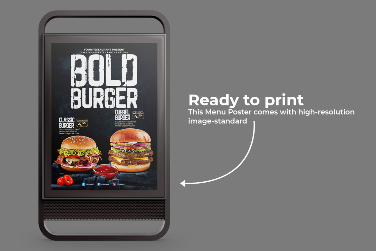Burger Flyer, Poster, a Flyer Template by bunebx (Photo 2 of 4)