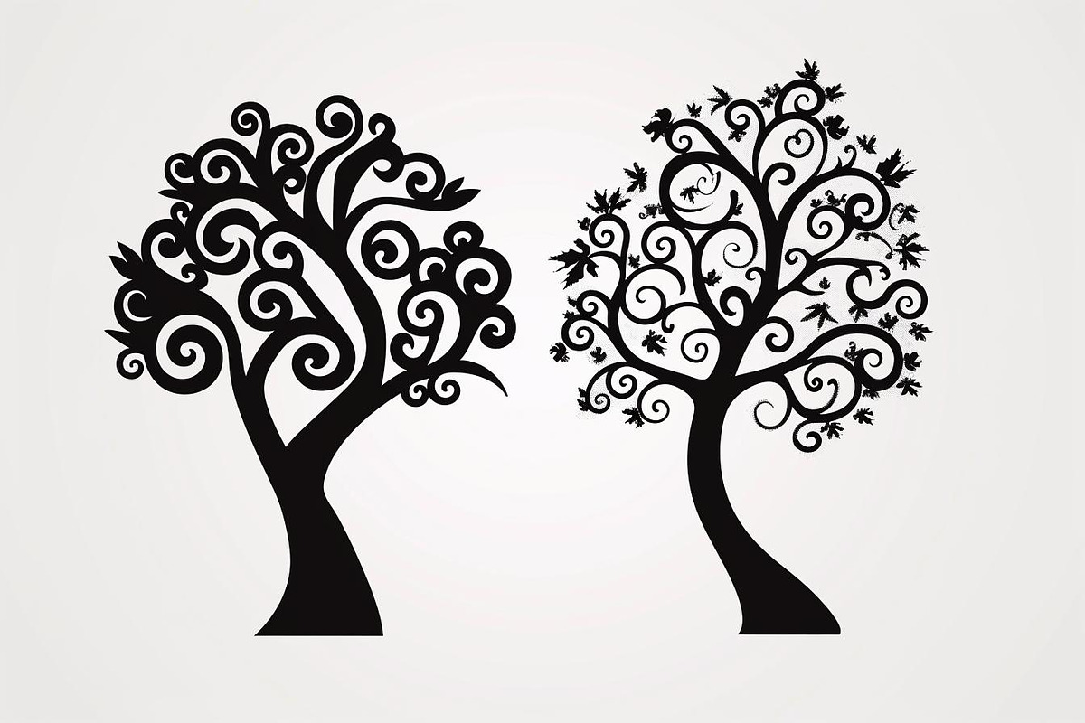 Tree Laser Cut Bundle | Decorative, an Object Graphic by jahid234 (Photo 3 of 9)