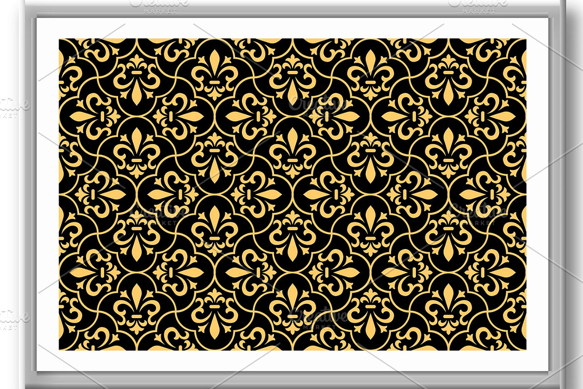 Flower geometric pattern. Seamless, a Decorative Illustration by RODINA (Photo 3 of 3)