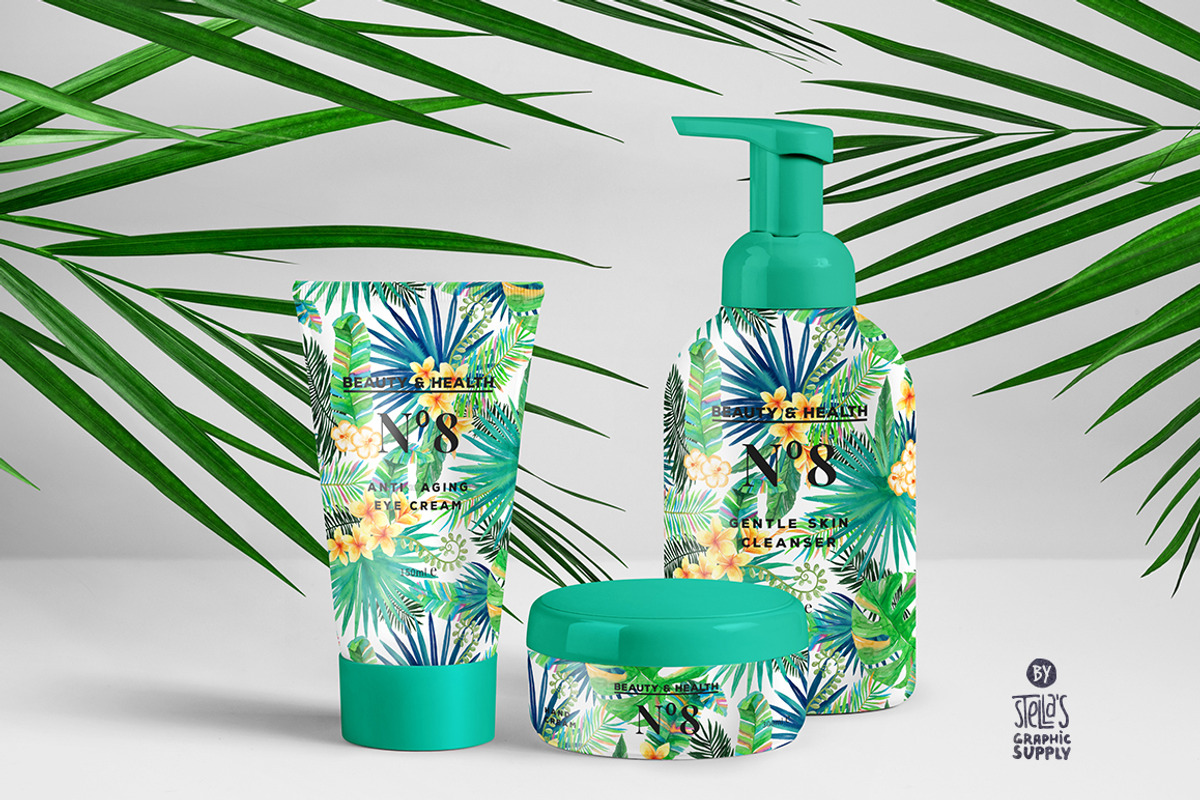 Tropical Vibes, Seamless Patterns, a Pattern Graphic by Stella's Graphic Supply (Photo 4 of 4)