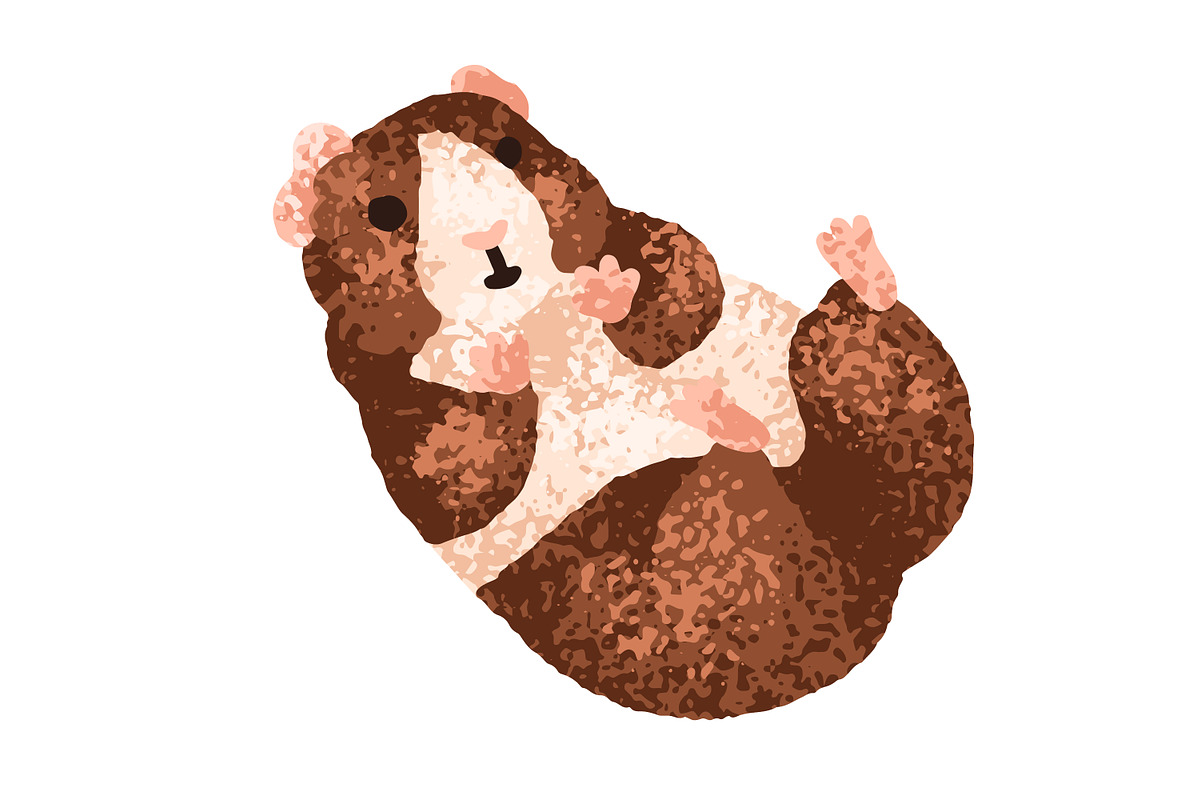 Cute, funny guinea pig animals set, an Animal Illustration by Good Studio (Photo 11 of 14)