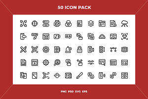 User interface icons, an Outline Icon by Wencory