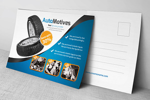 Automotive Business Postcard