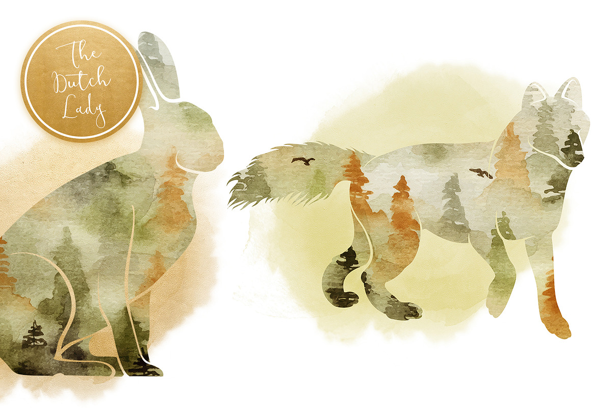 Forest Animal Boho Autumn Clipart, an Animal Illustration by The Dutch Lady Designs (Photo 5 of 6)