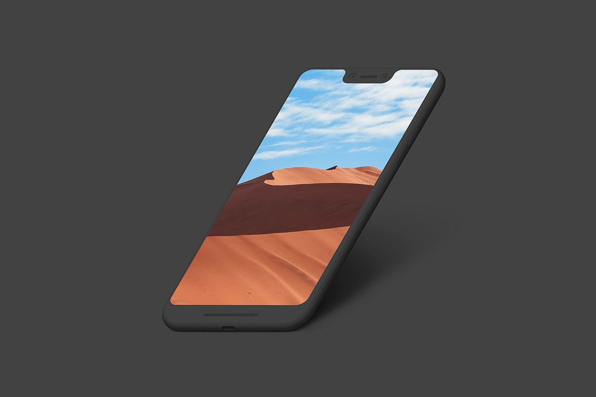 Pixel 3XL - 21 Clay Mockups - PSD, an iPhone Mockup by Asylab (Photo 23 of 73)