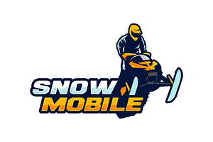 Snow Mobile Logo Template