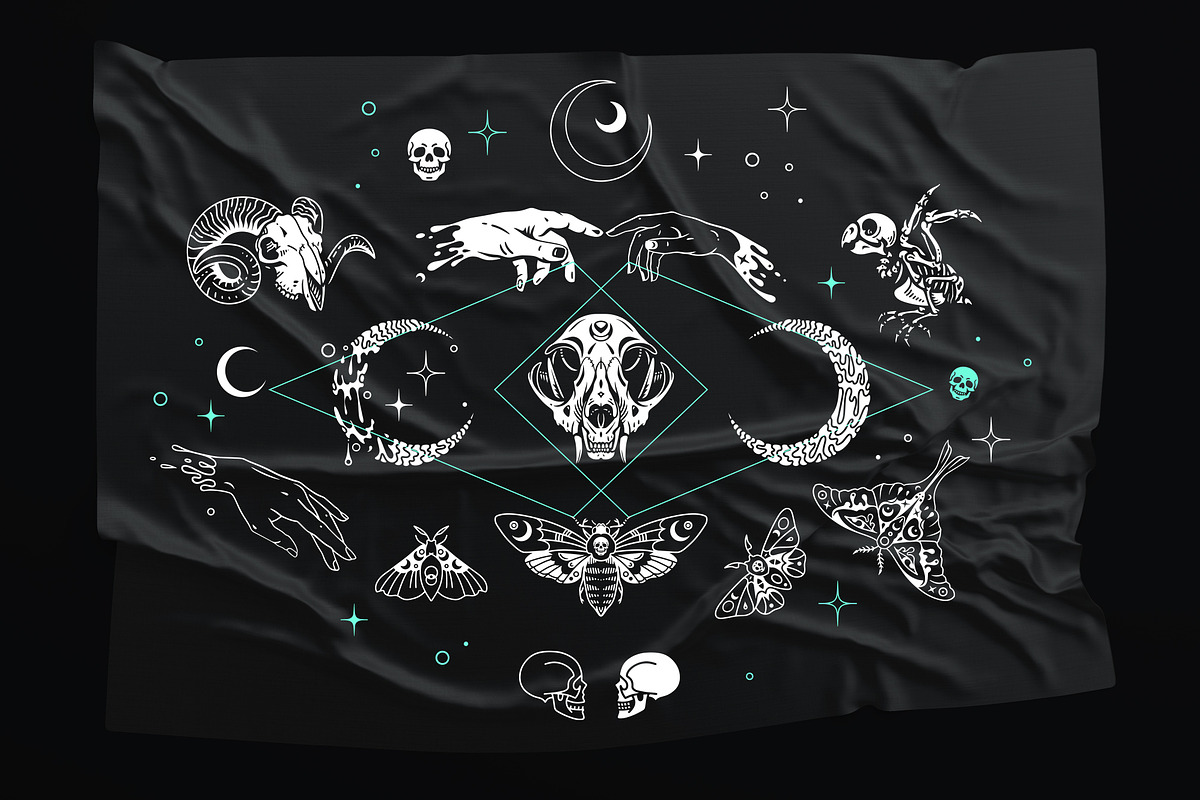 Witchy hands. Occult aesthetic, a Decorative Illustration by OlgaSoi007 (Photo 4 of 10)