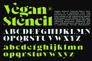 Vegan - A Display Stencil