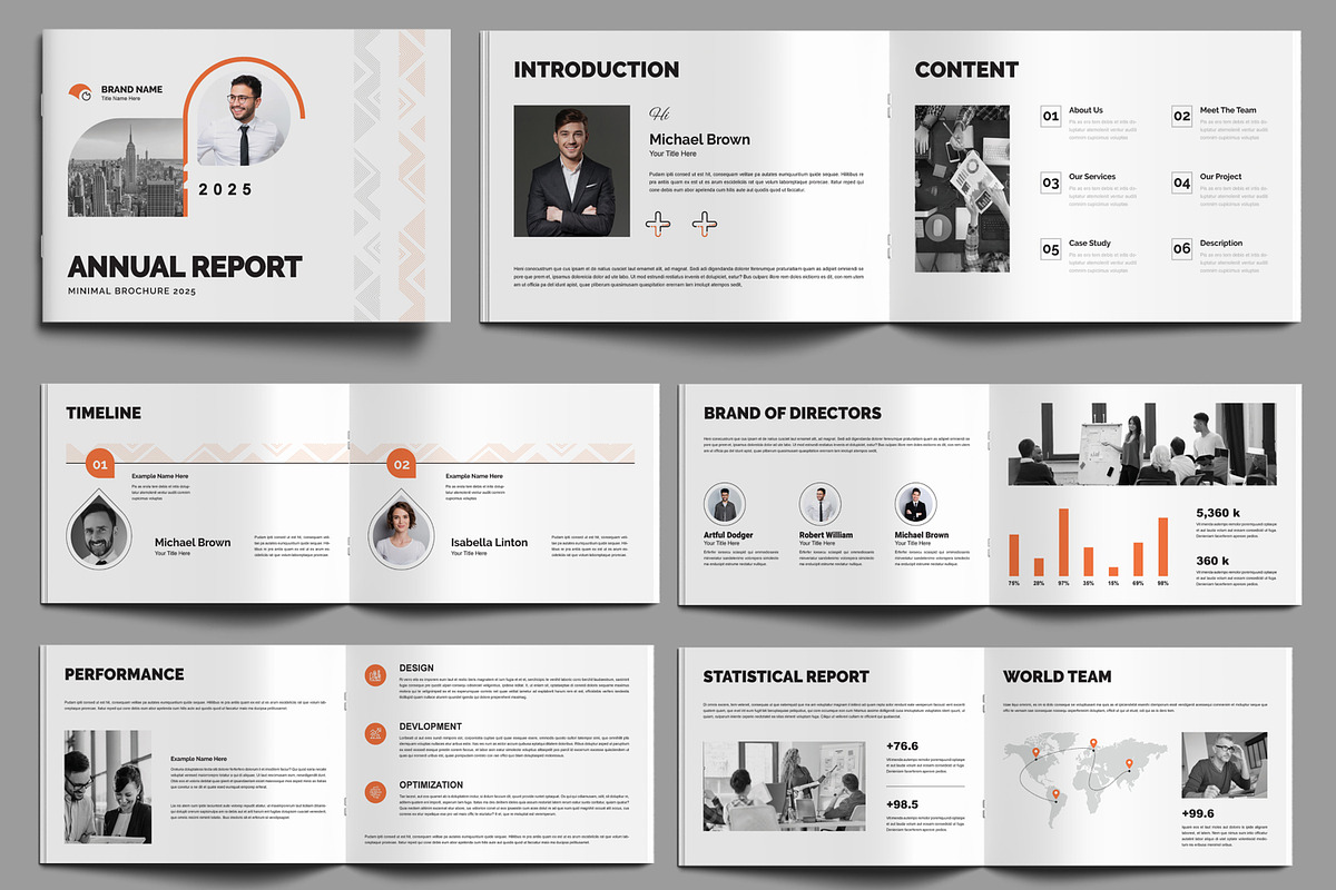 Annual Report Template, a Brochure Template by MightyDesign (Photo 1 of 8)