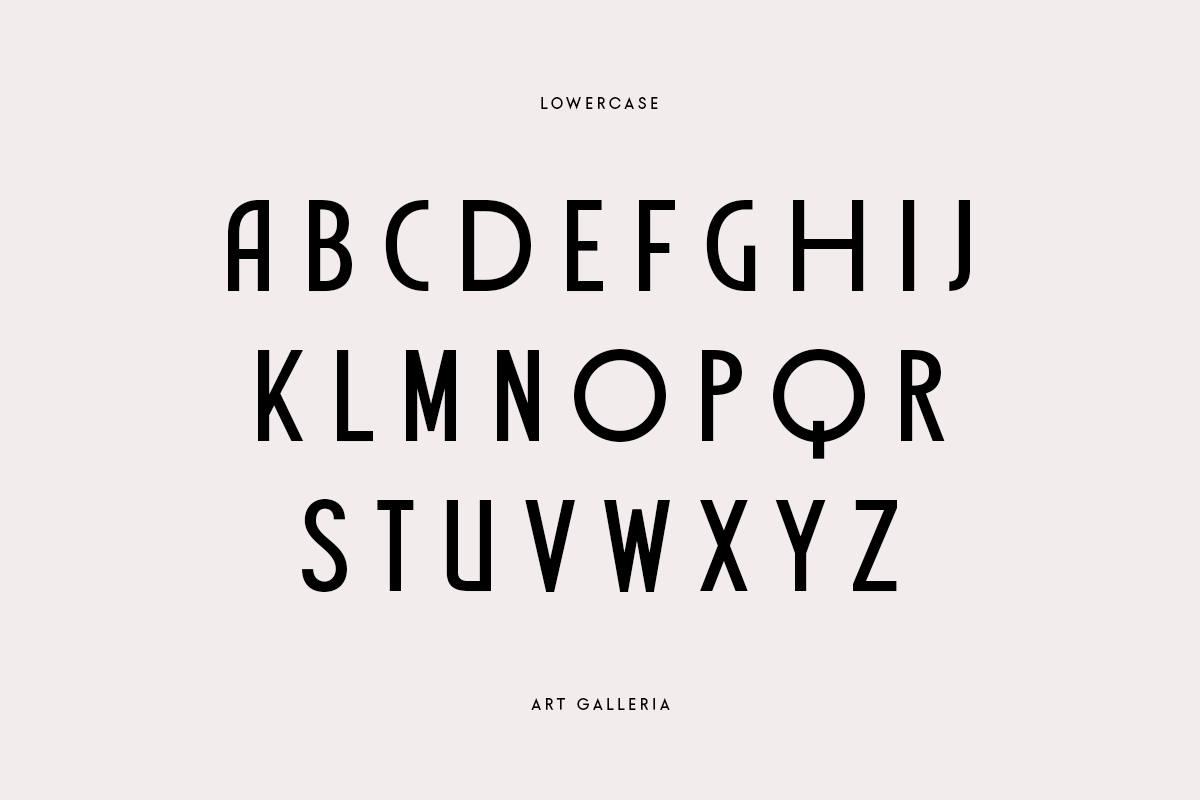 Art Galleria - Modern Display Font, a Sans Serif Font by Sensatype (Photo 7 of 12)