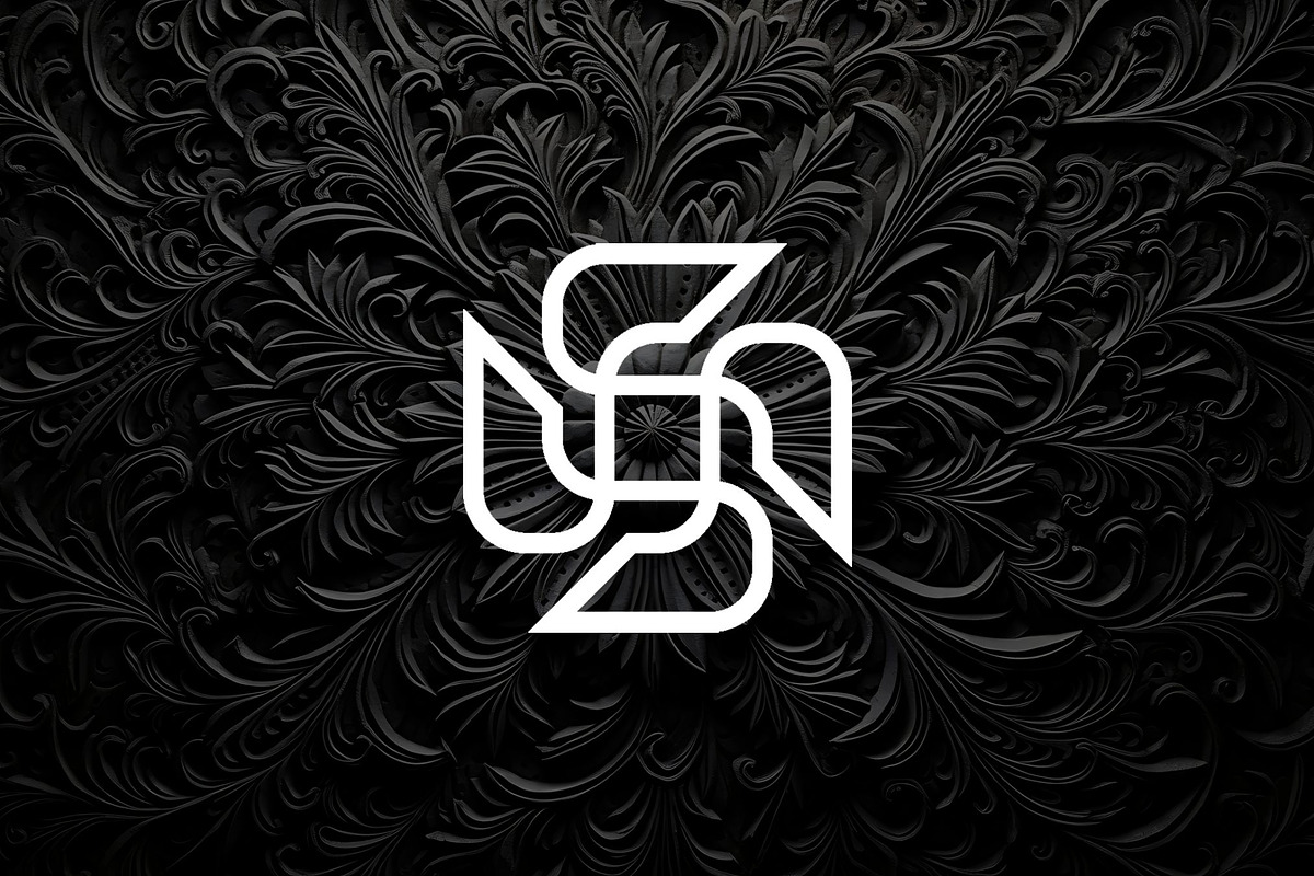 Geometric Floral Monoline Logo, a Branding & Logo Template by Luxury Logos (Photo 2 of 4)