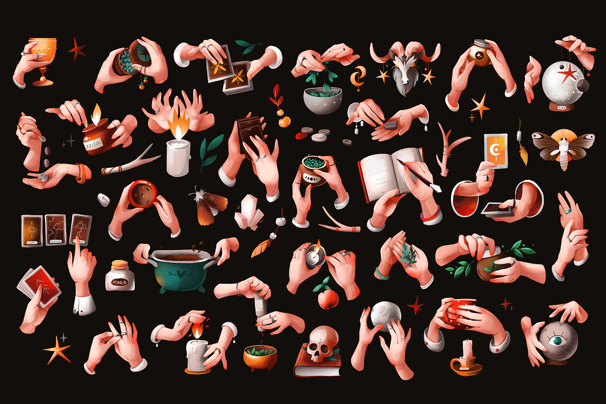 WITCH HANDS .digital illustrations, an Illustration by Izobova (Photo 2 of 3)