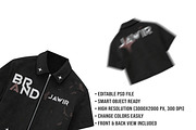Premium Cropped Jacket Mockup PSD, a Hoody Mockup by std.badboy (Thumbnail 4 of 4)