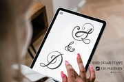 Cursive Letters Procreate Stamps 025, a Brushes & More by Drawberx (Thumbnail 9 of 9)